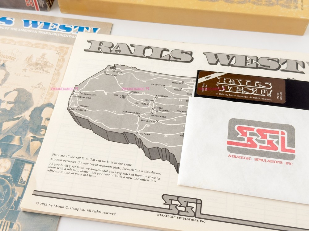 Rails West - SSI - 1984 / Atari 8-bit