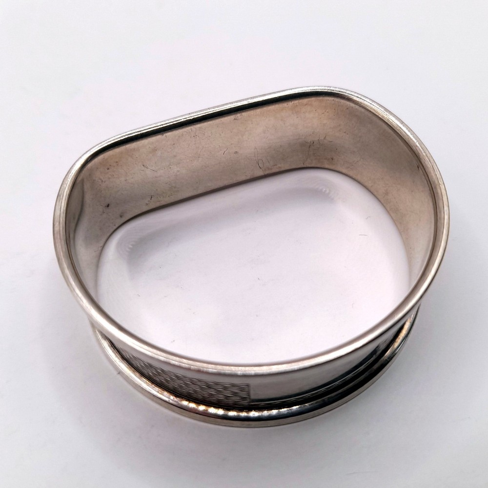 Silver Antique Napkin Ring solid silver British Hallmarked Birmingham 19th c