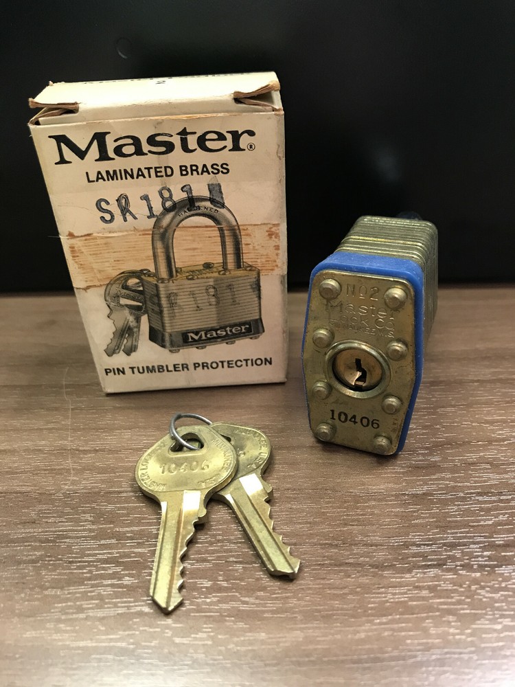 MASTER LOCK #2 MK SR181, KD....NOS!