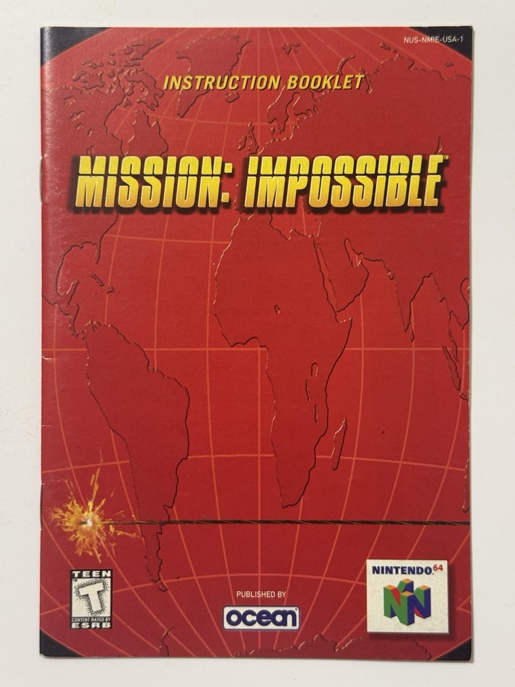 Mission Impossible - Nintendo N64 *Instruction Manual*