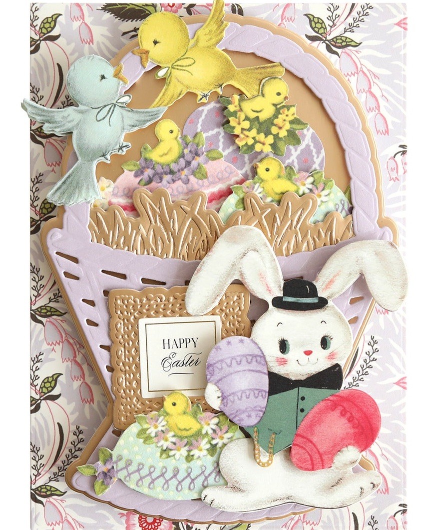 Anna Griffin Easter Embell/Stickers (20) - 1 each of 20 Designs-Bunnies & Chicks