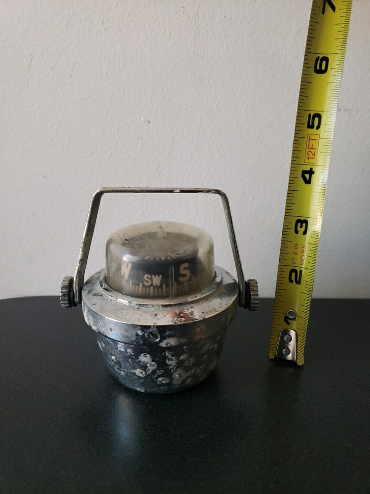 Aqua Meter Vintage Boating Marine Compass Nautical Working