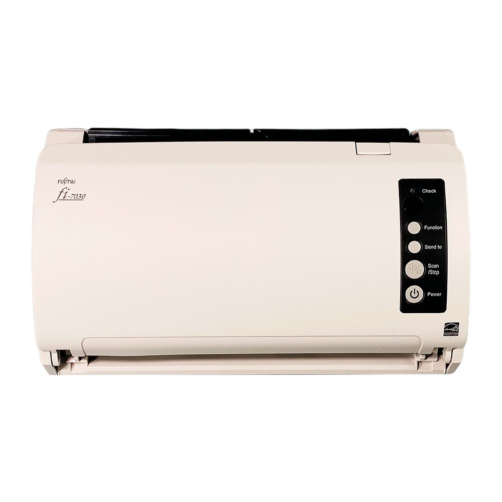 Fujitsu Fi-7030 ADF Color Duplex Document Scanner USB 2.0 NO TRAYS w/Bundle