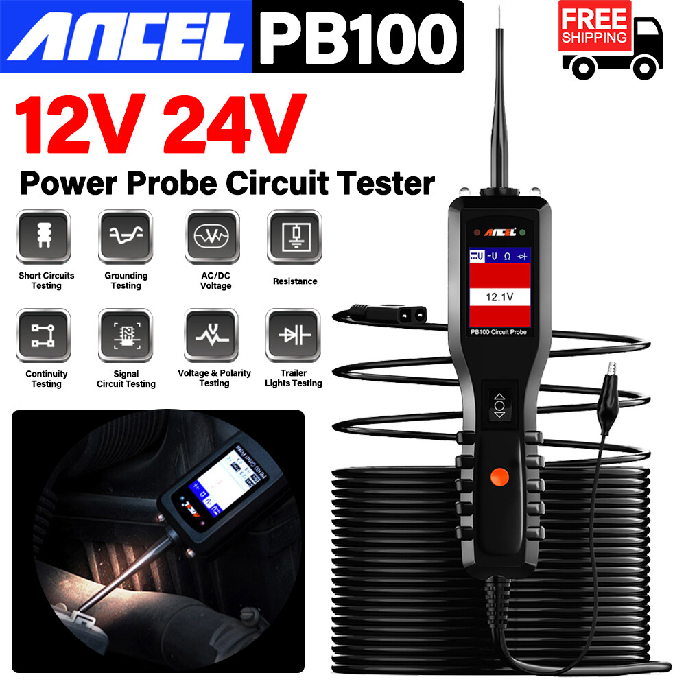 ANCEL PB100 12V Car Electrical Circuit Tester Powerscan AVOmeter Diagnostic Tool