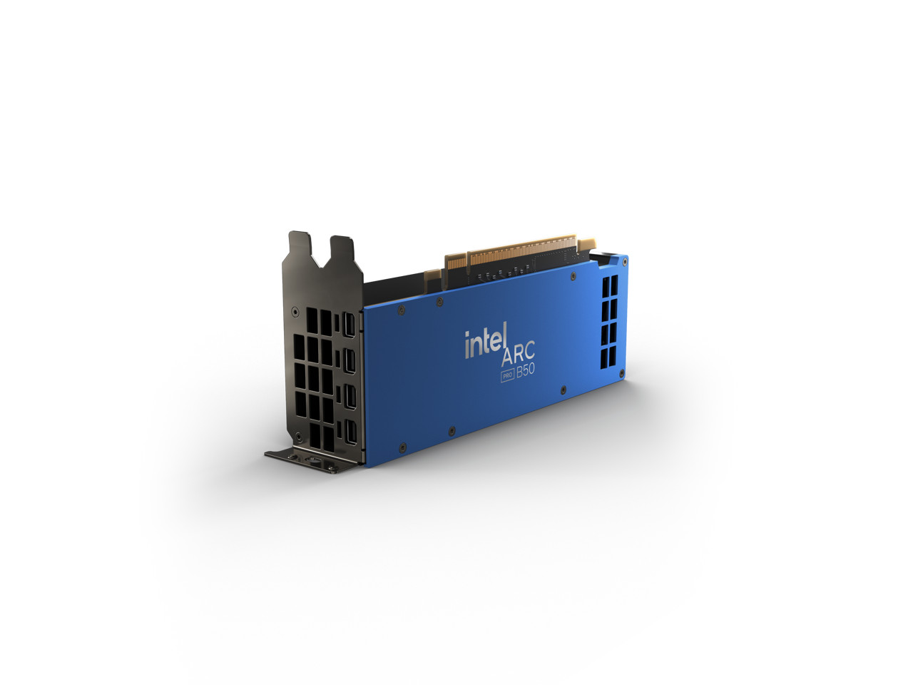 Intel Arc Pro B50 16GB 128-bit GDDR6 PCI Express 5.0 x8 AI and RT Workstation SF