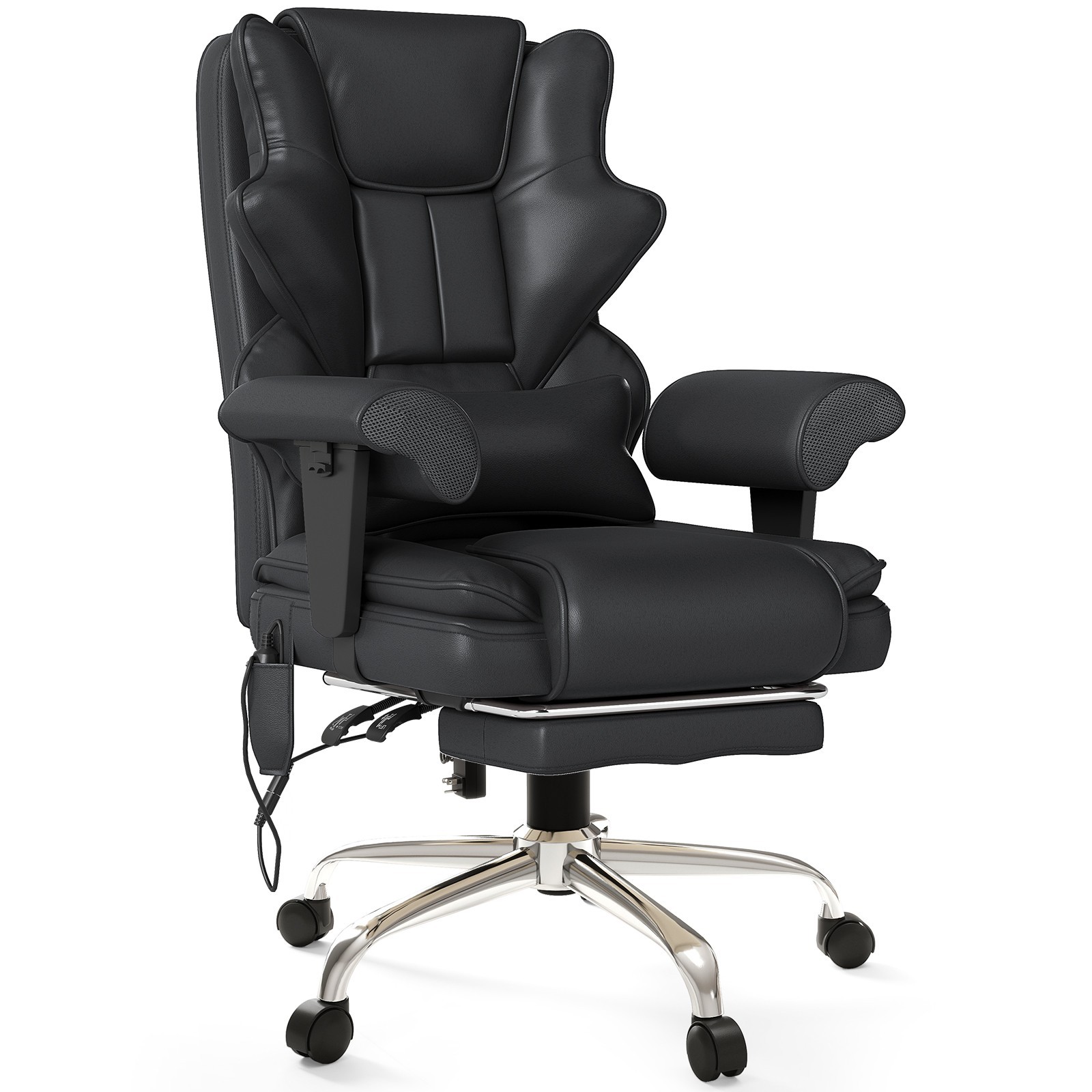7-Point Massage & Heat Office Chair - High Back Executive Ergonomic Chair