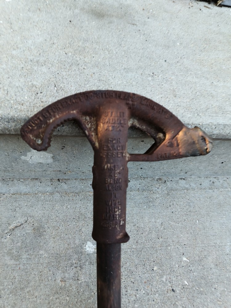 Used Old Conduit Bending Tool About 35