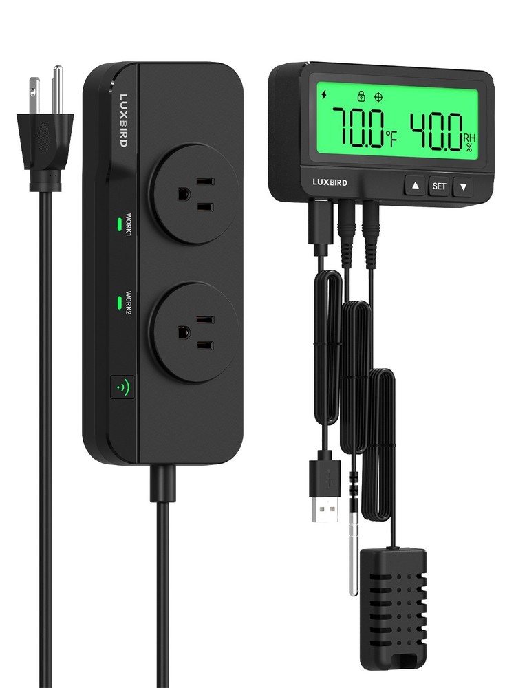 LUXBIRD Temperature Humidity Controller Smart Start Delay WiFi Remote Control CF