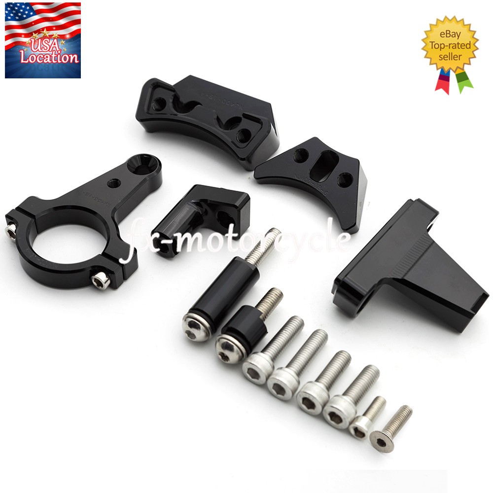 For Kawasaki Ninja 400 2018-2025 Steering Damper Stabilizer & Bracket Mount Kit