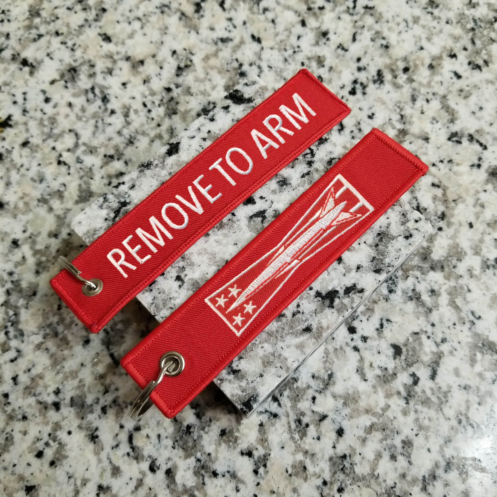 5 Level Missile Maintenance Badge Remove To Arm Keychain, Tag, Streamer!