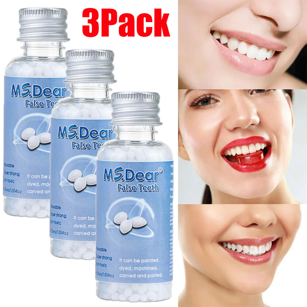 3X Tooth Repair Kit - Temporary Teeth Replacement Kit for Missing & Broken Teeth
