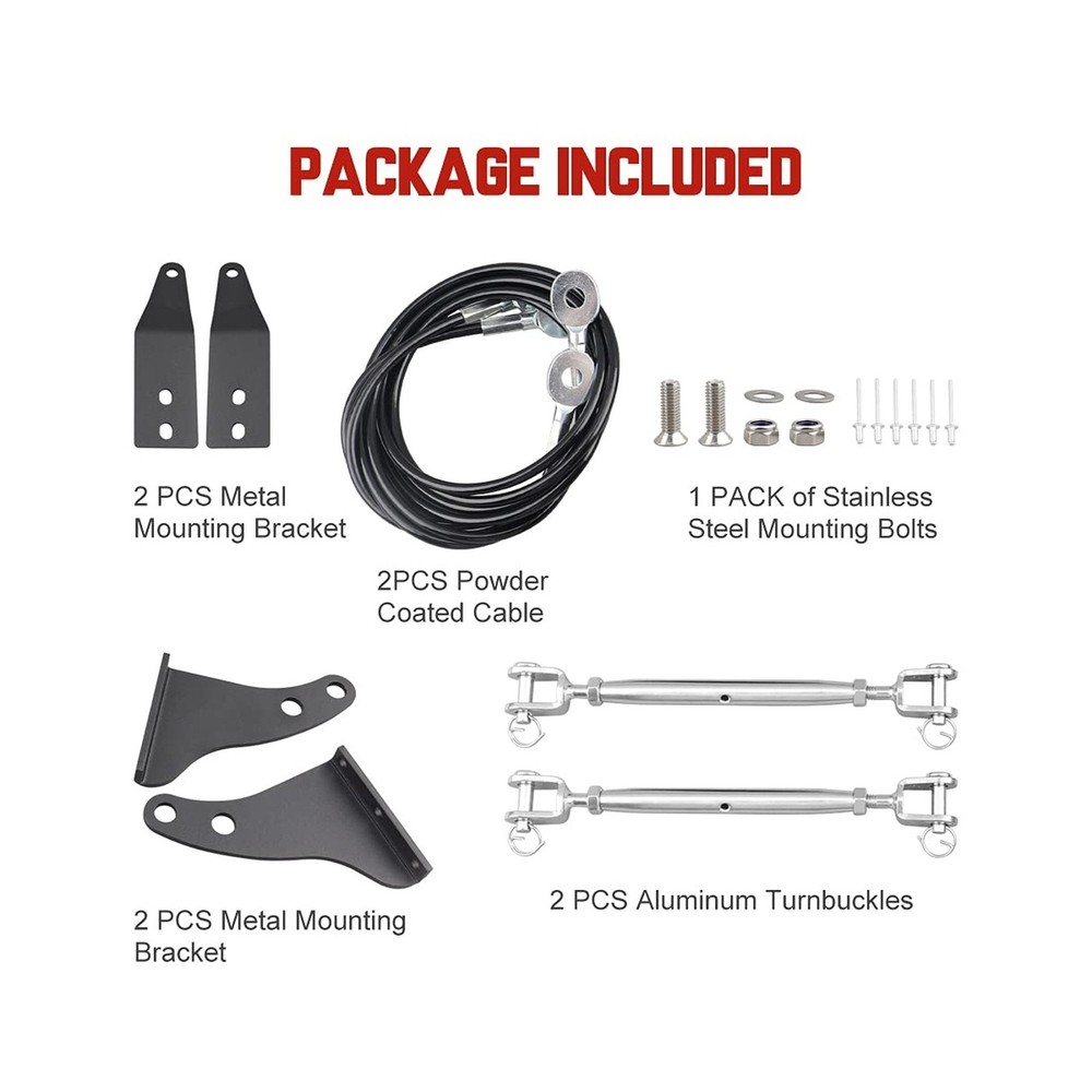 JK Limb Riser Adjustable Limb Risers Kit Through the Jungle Protect... Fast Ship