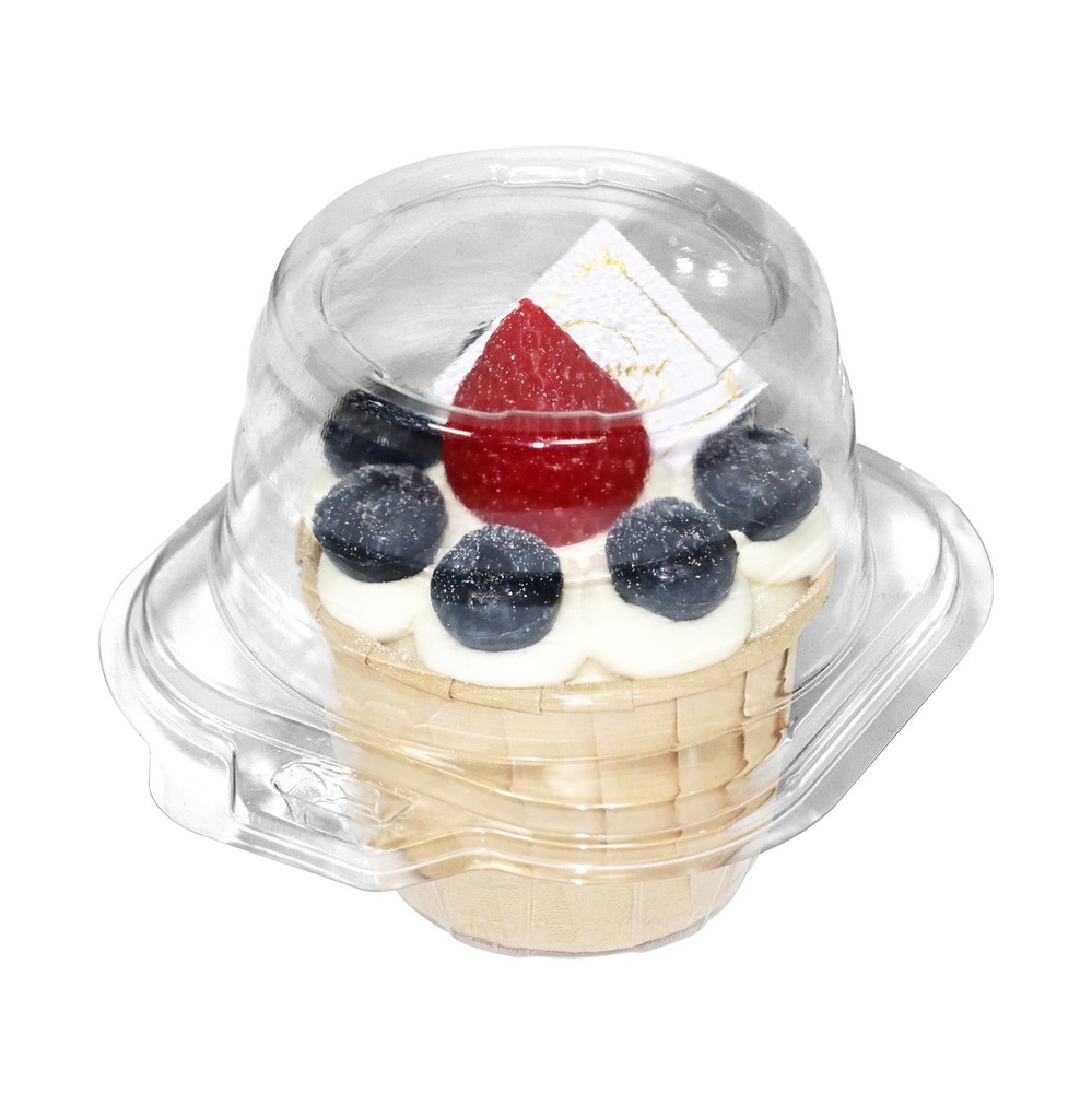 25 Pack Individual Cupcake Containers, Plastic Cupcake Boxes with Lids, Stack...