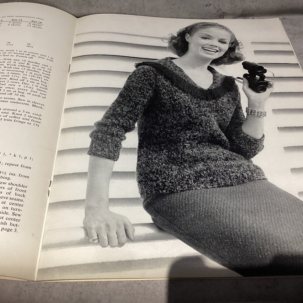 1959 Fleisher’s Hand Knit Bulkies Pattern Book Knitting Instructions