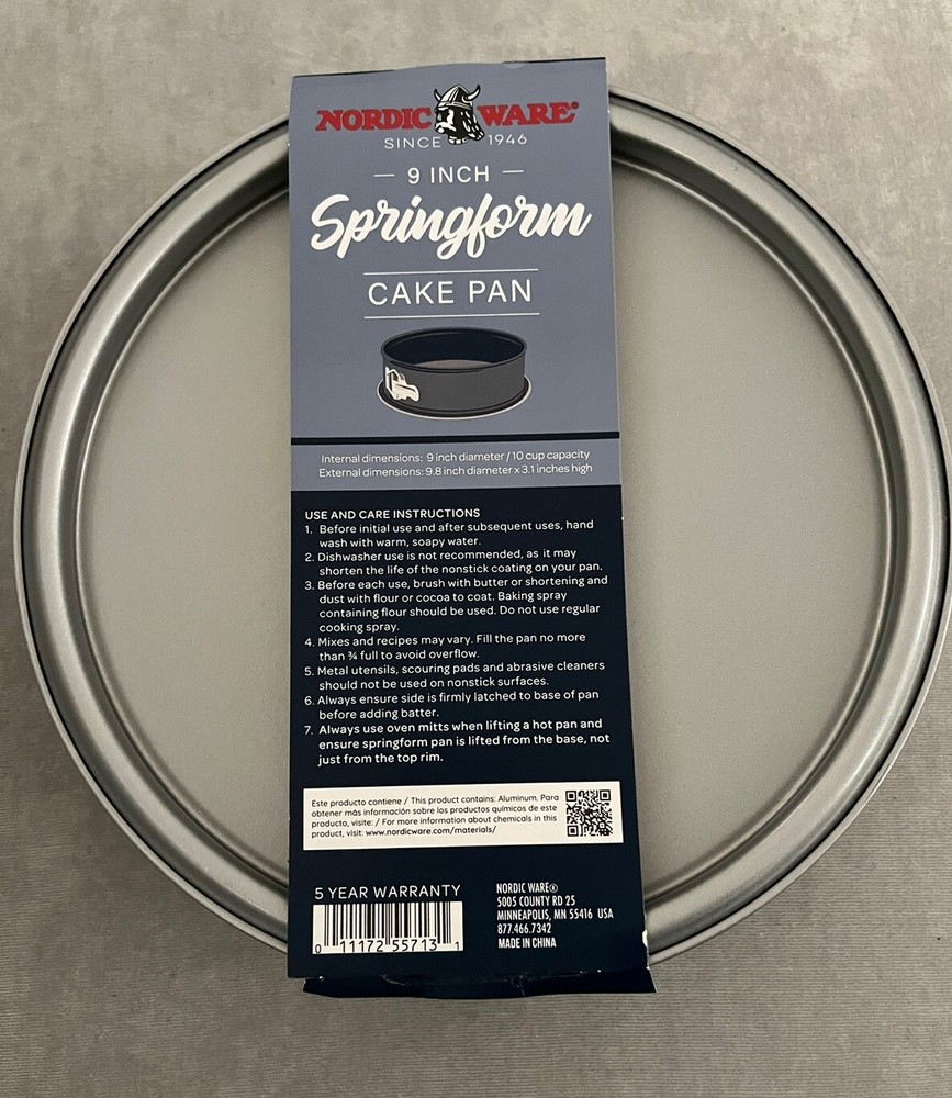 Nordic Ware Springform 9 Inch Cake Pan