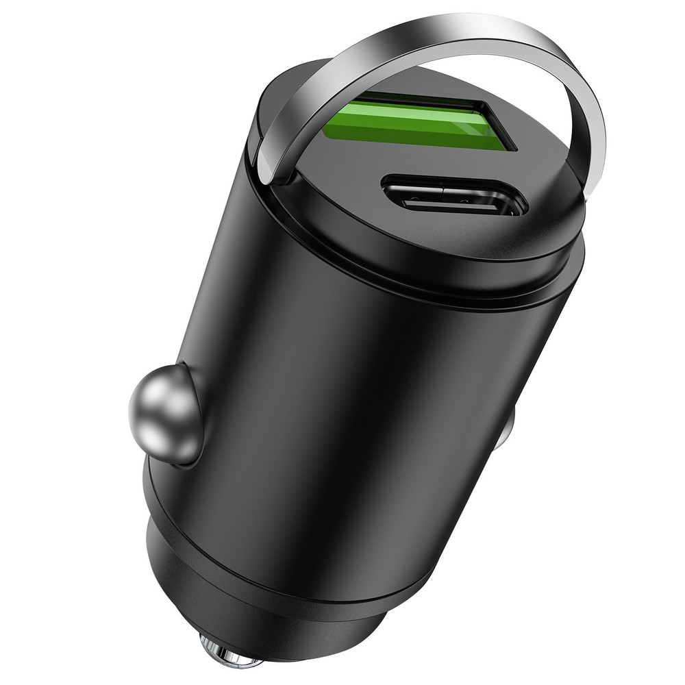 Compact 60W USB C Car Charger Fast PD & QC3.0 Adapter with Temperature Control