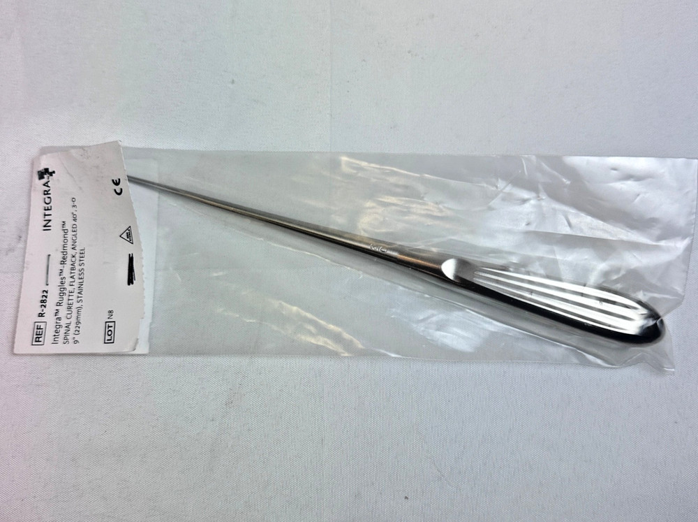Ruggles R-2822 Spinal Curette , FlatBack  Curette Angled 40° 9"
