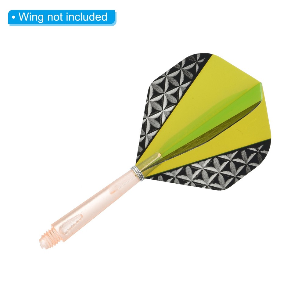 35mm Dart Shafts, Medium 2BA Thread Plastic Dart Stems - 9 Pack (Orange)