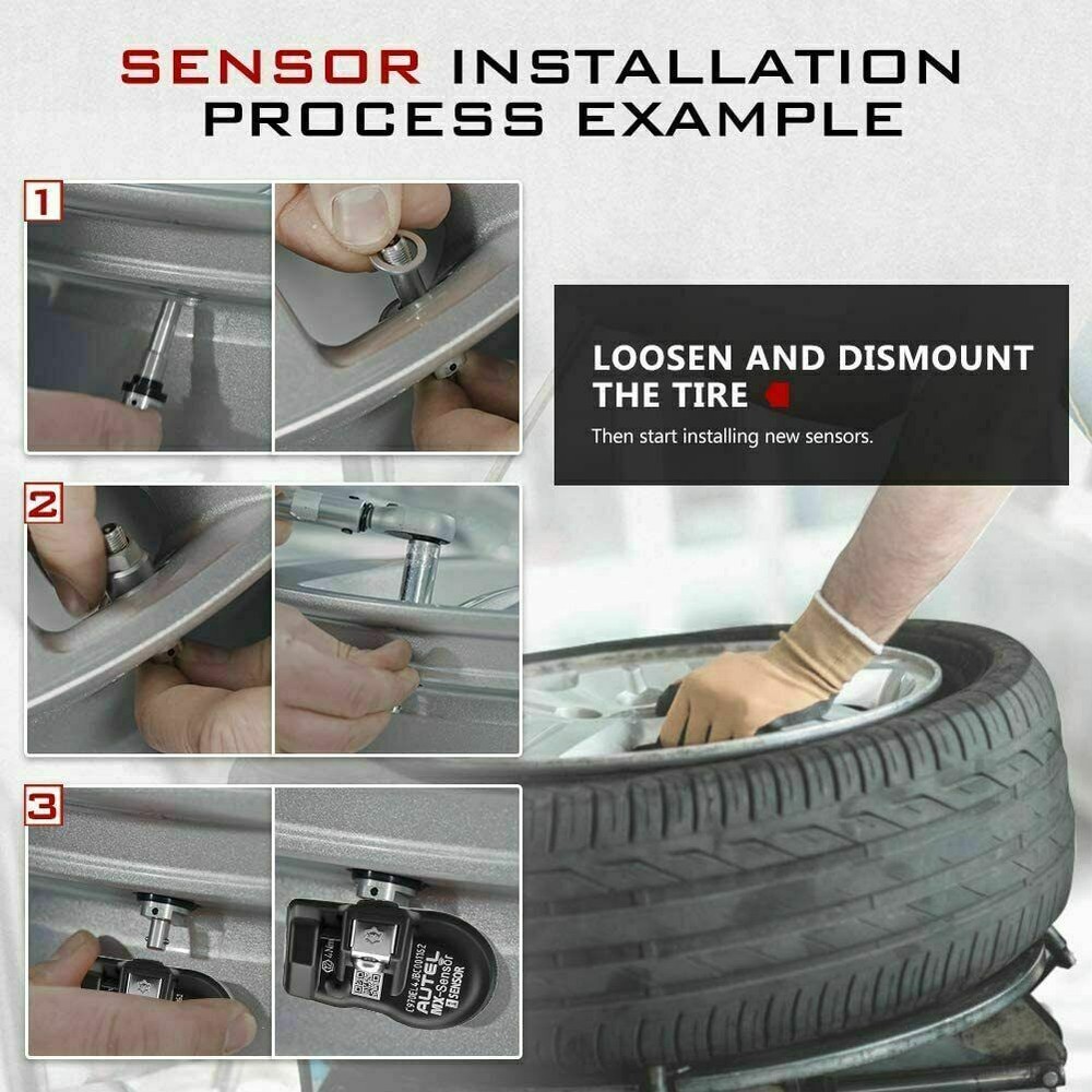 Autel TPMS MX-Sensor 315MHz 433MHz Universal Programmable Tire Pressure Sensor