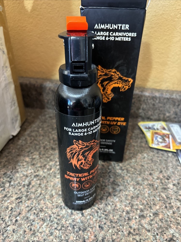 AIMHUNTER tactical pepper spray with uv dye