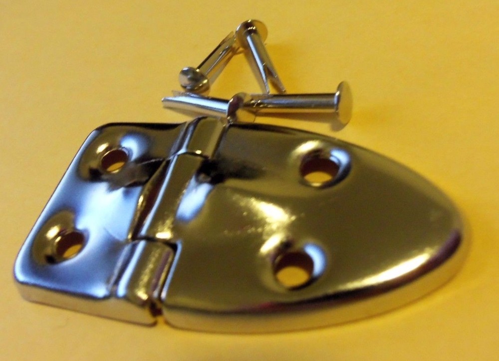 Guitar Case BRASS Replacement Hinge SMALLER size Fender Gibson WITH RIVETS NEW!