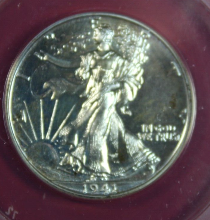 1941 WALKING LIBERTY HALF DOLLAR PROOF ANACS PF63