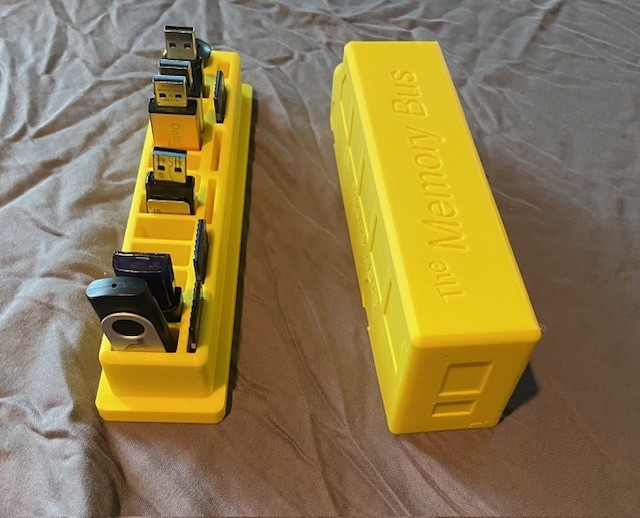 USB and SD card storage unit.