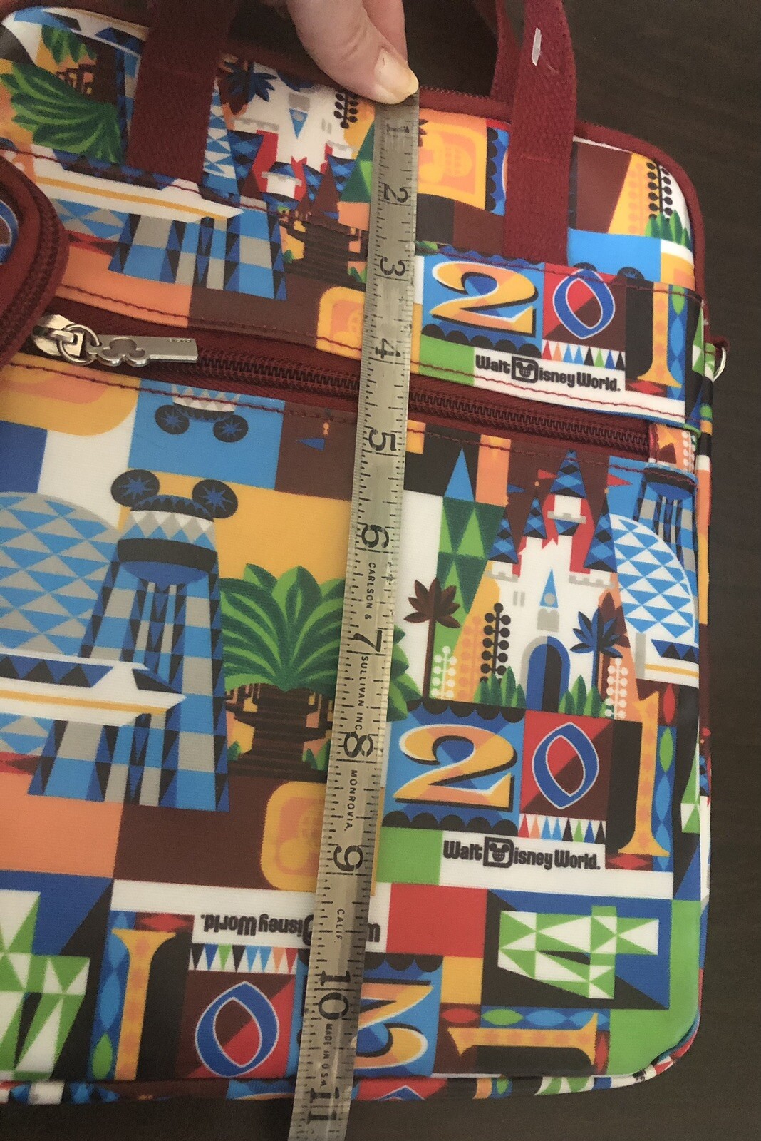 Walt Disney Parks Crossbody Padded Bag Tablet/Cell Phone Wristlet Set Mickey