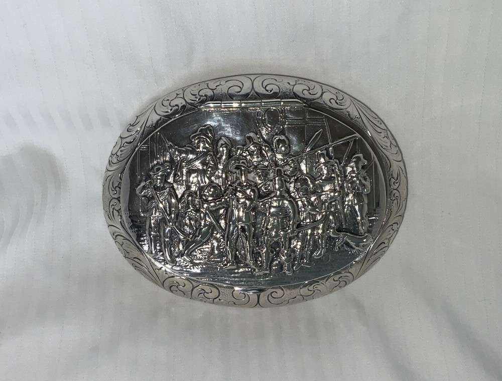 Antique Sterling Silver Repousse Box