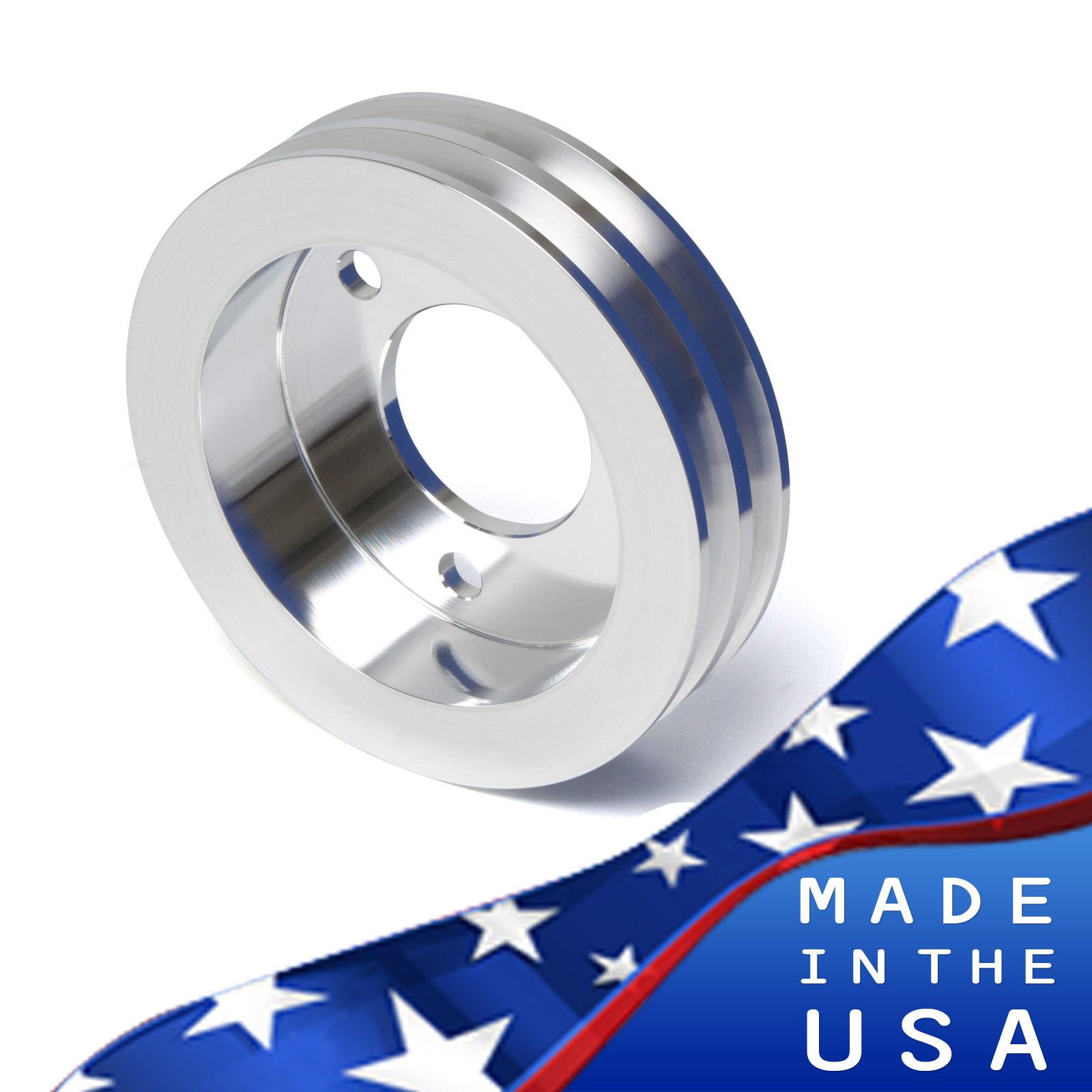 Ford FE Engine Crankshaft Pulley 390 427 428 2V Crank Polished Billet Aluminum