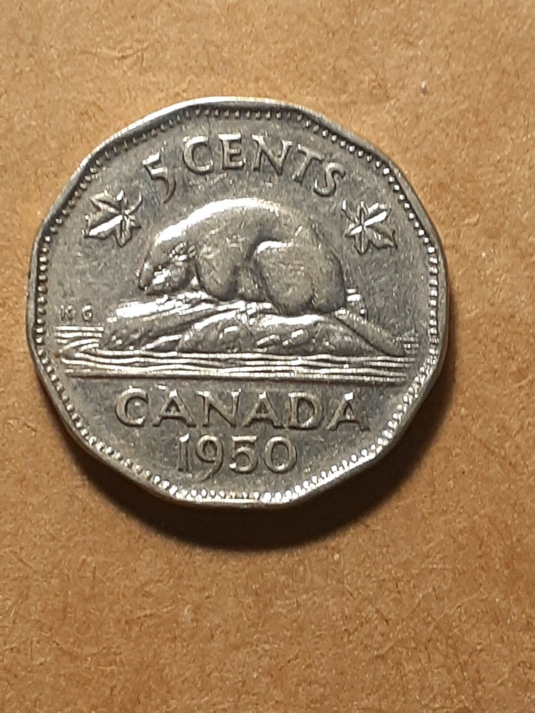 1950 FIVE CENTS CANADA