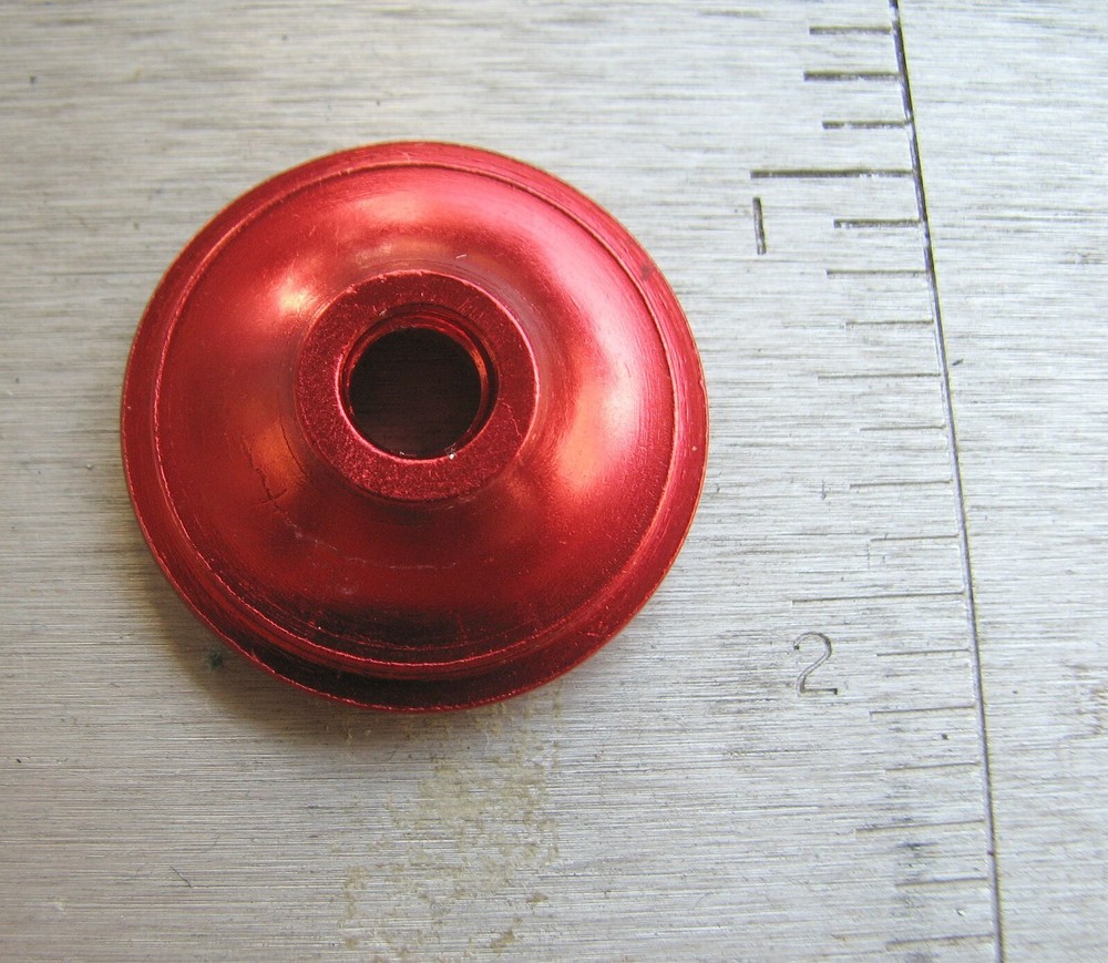 OUROBOROS HEADSET STEM TOP CAP 1 1/8" CUSTOM ENGRAVED RED