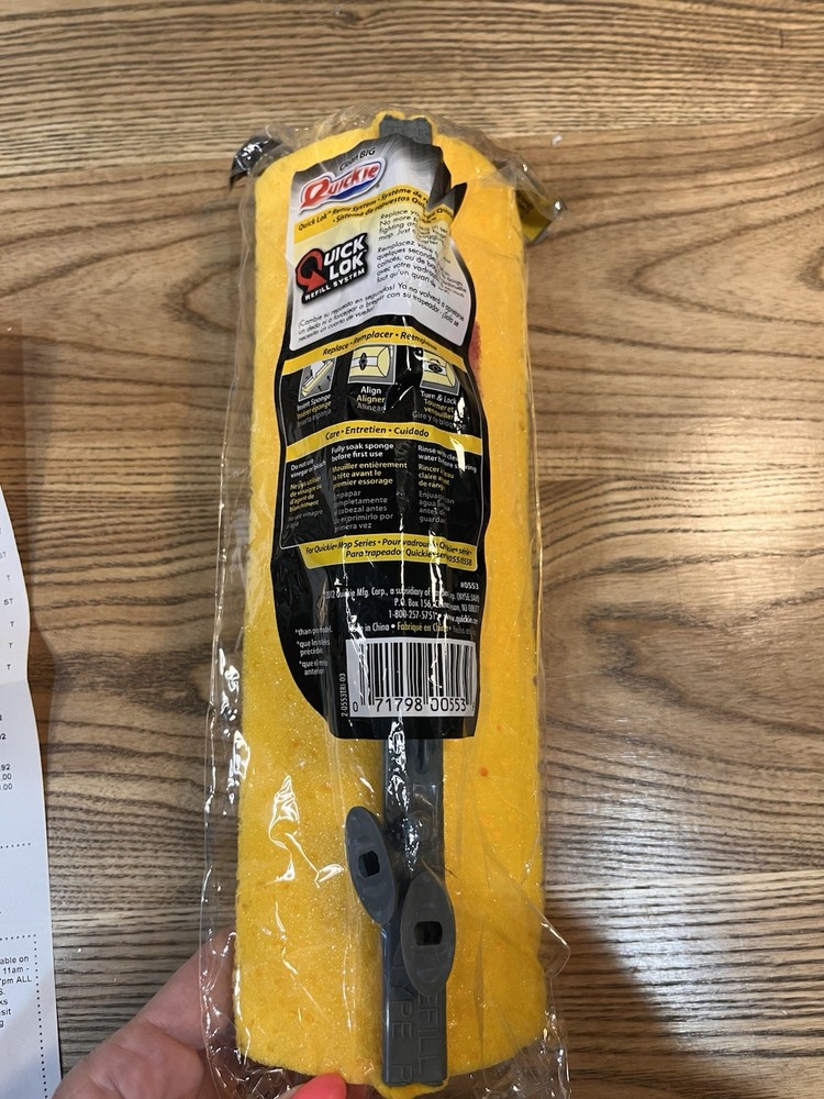 NEW QUICKIE JUMBO ROLLER 12” MOP REFILL TYPE P