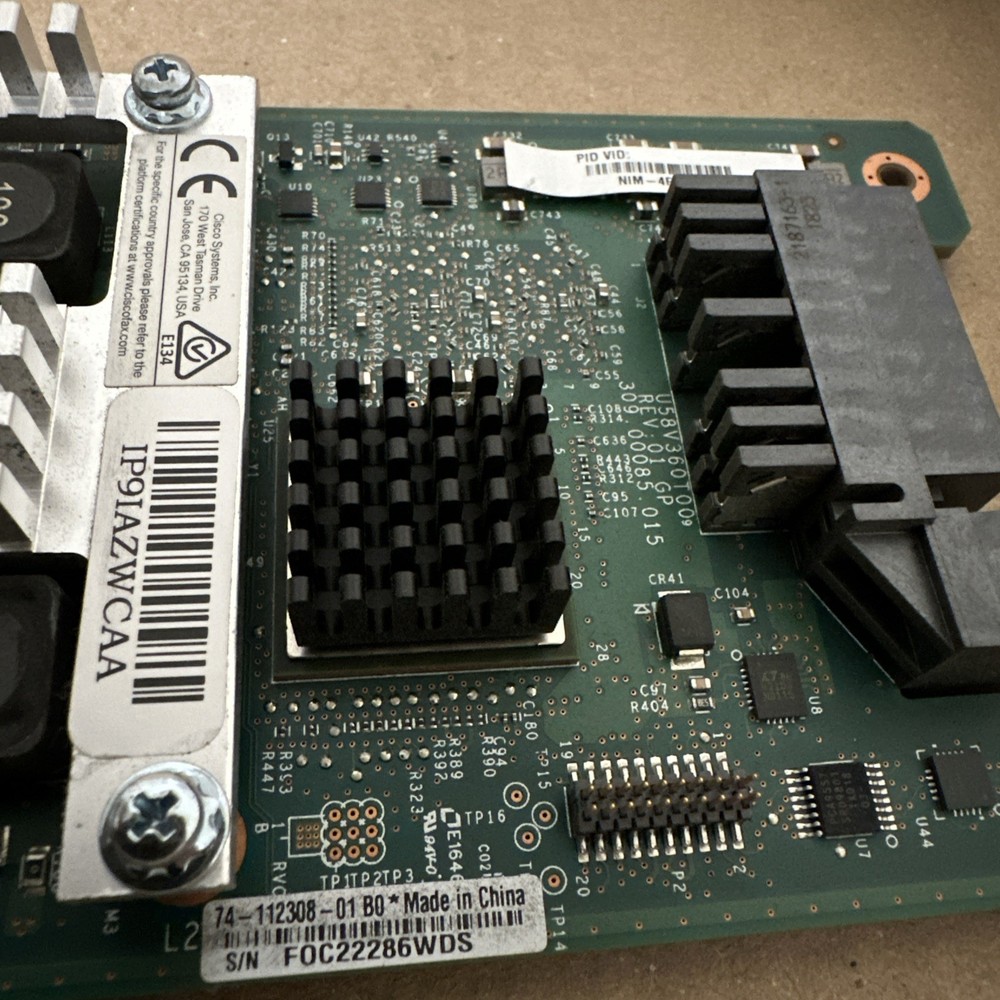Cisco NIM-4FXSP 4-Port Network Interface Module.