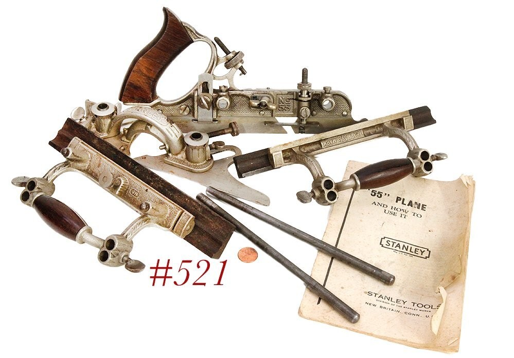 script logo V Nice Shape STANLEY TOOLS 55 COMBINATION PLANE