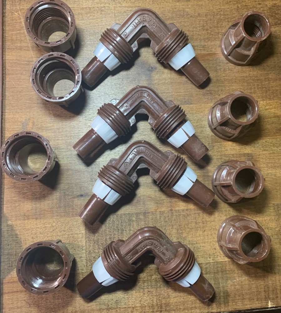 Netafim 17mm TechLock Elbows - Hydroponics Irrigation - 4 pieces
