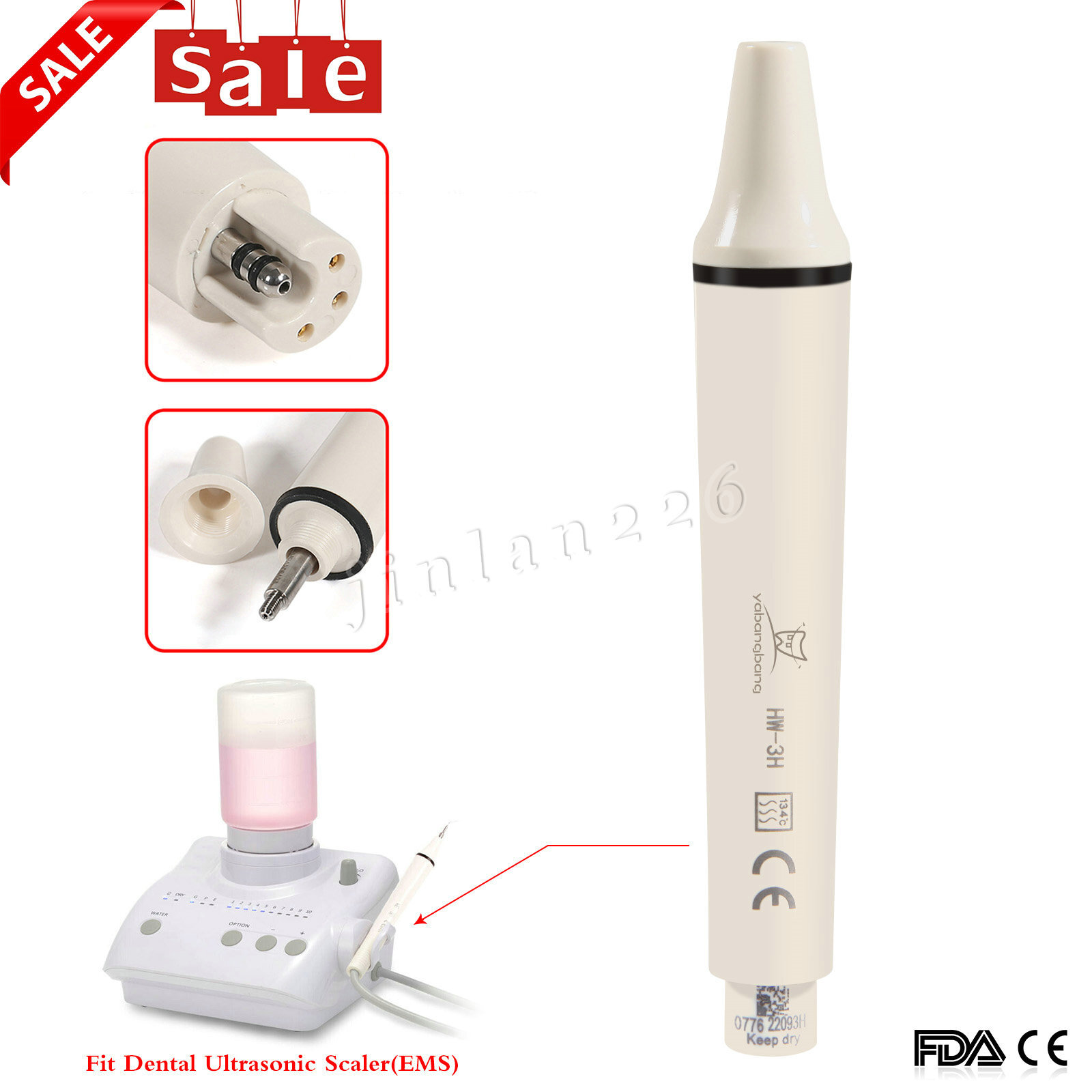 Dental Piezo Ultrasonic Scaler Handpiece fits EMS WOODPECKER Cavitron 135℃ HW-3H