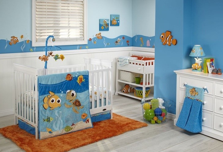 Disney Nemo 4 Piece Crib Bedding Set