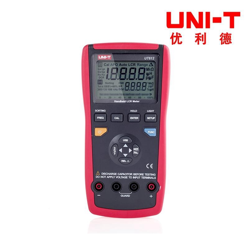 UNI-T UT612 Capacitance meter LCR Meter Inductance Ohm Freq Deviation Ratio Test