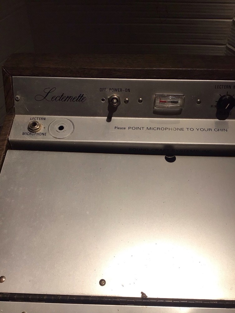 Vintage Lecternette Model L13E Lectern Tested And Working Us Navy Surplus