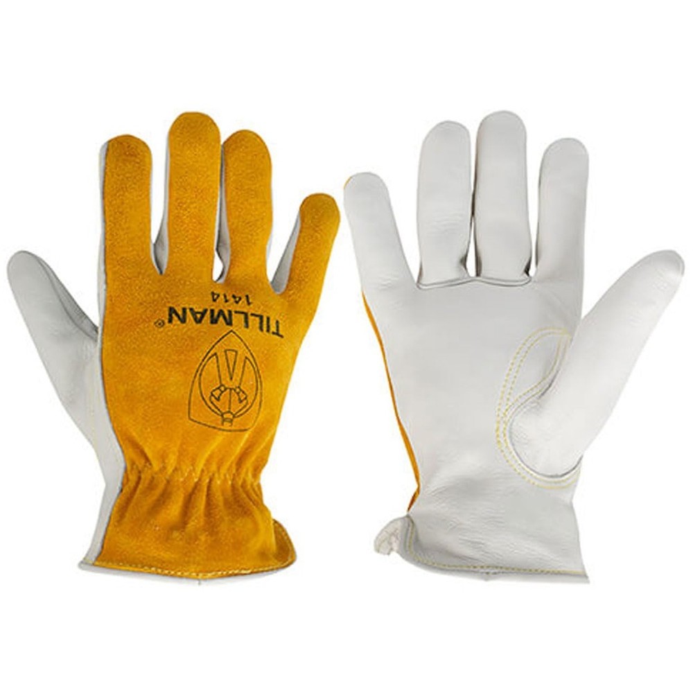Tillman 1414 Top Grain/Split Cowhide Drivers Gloves, Medium Brown