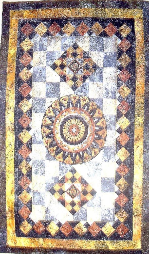 DECORATOR CUSTOM QUILTED WALL HANGING - STONEHENGE PANEL PRINT