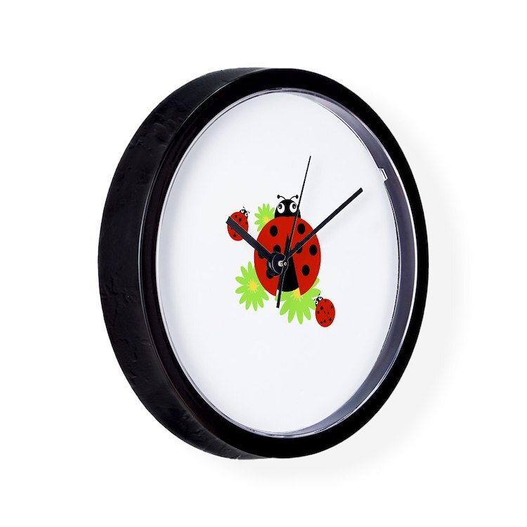 CafePress Ladybugs 10" Wall Clock (1403147995)