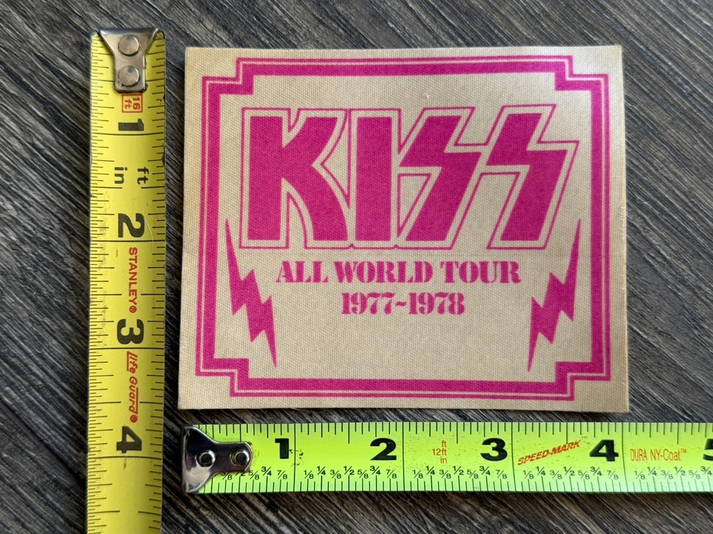 KISS Pass Love Gun Alive 2 Tour 1977 1978 Concert Purple Vintage Kiss Aucoin