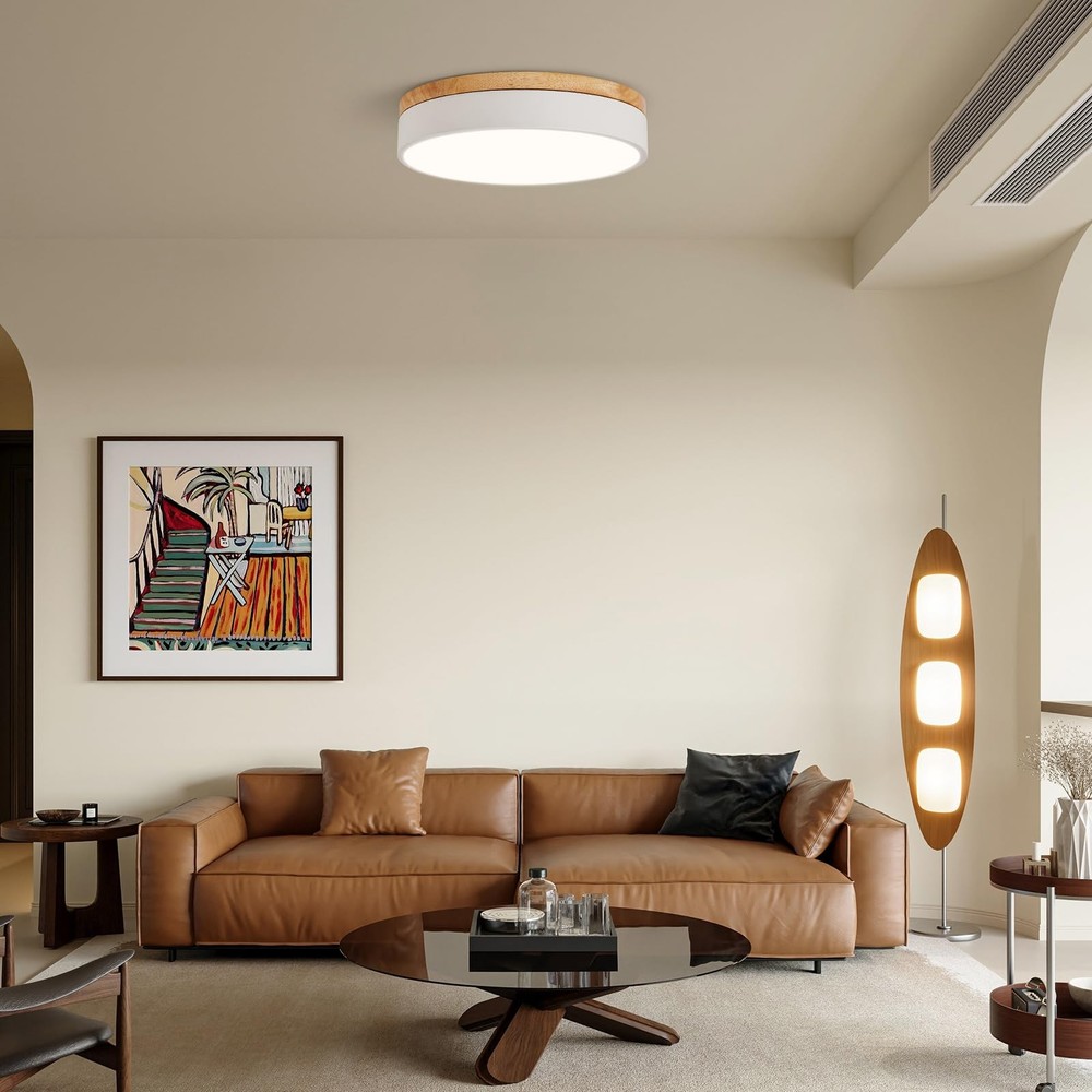 Led Flush Mount Ceiling Light: 11.8" Dimmable 5CCT Overhead Ceiling Lighting ...