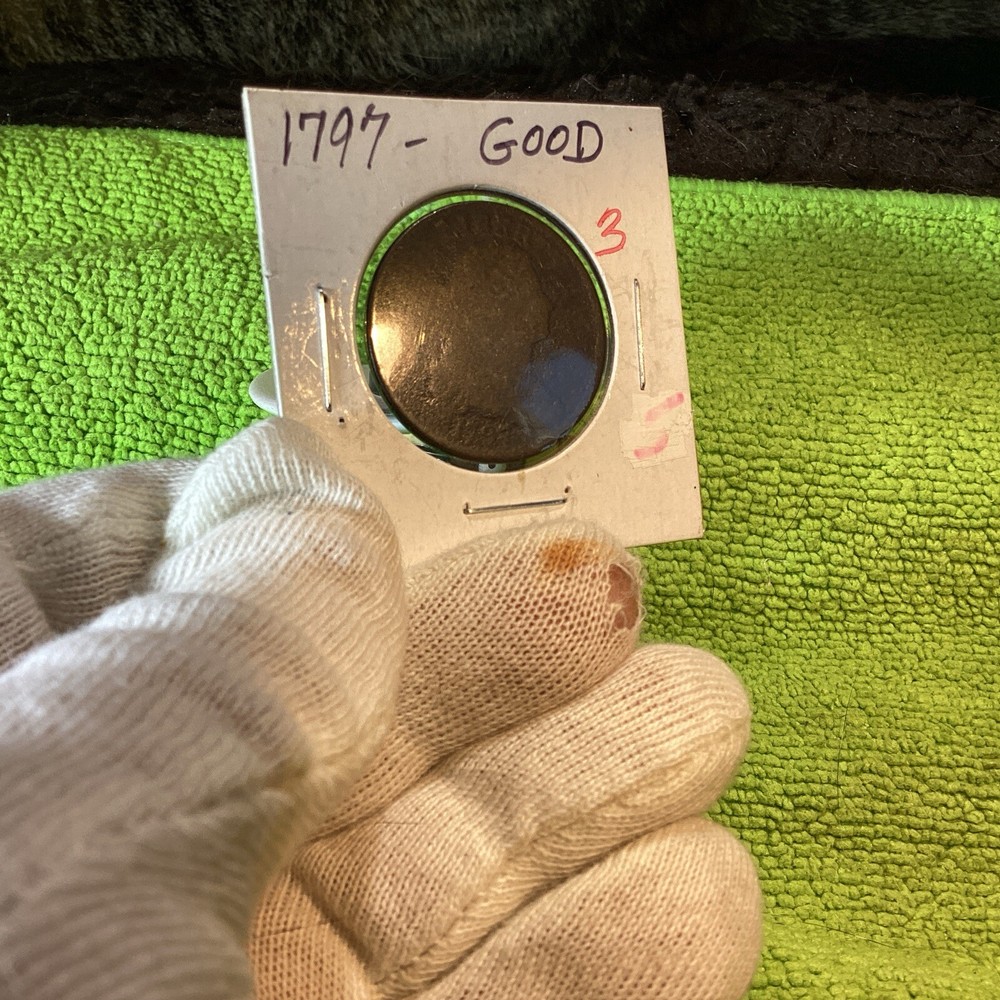 1797 DRAPED BUST LARGE CENT WEAK PARTIAL REVERSE