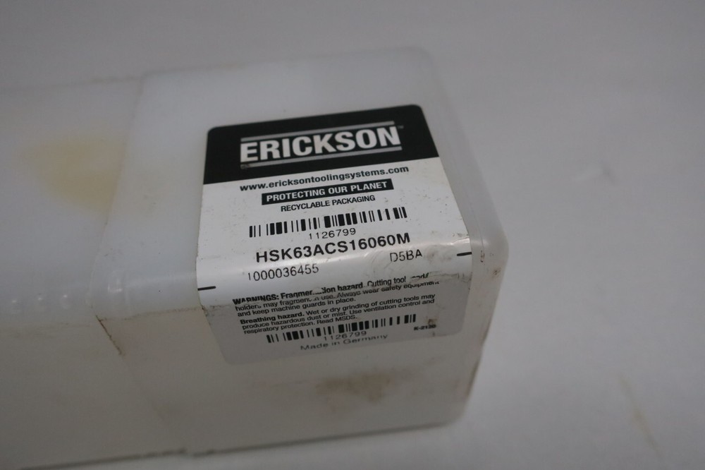 Erickson HSK63ACS16060M Tool Holder