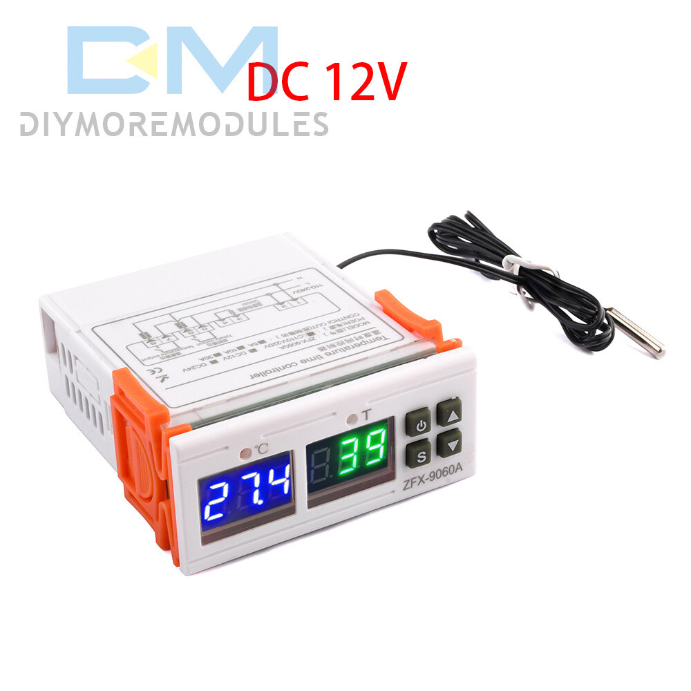 ZFX-9060A Digital Thermostat Temperature Controller Heating Cooling Time Control