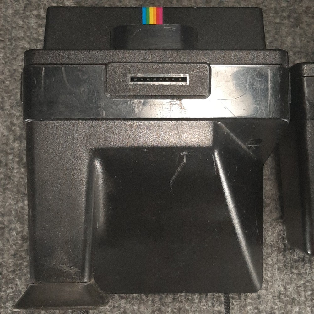 Polaroid One Step Plus Rainbow with Q-Light 2351 Flash Land Camera READ UNTESTED