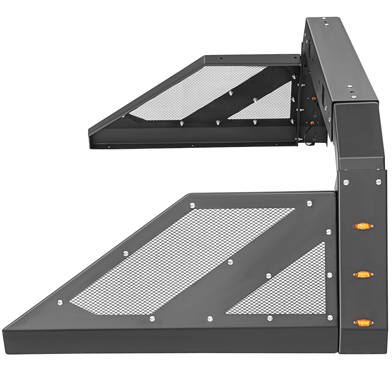 VEVOR Truck Roll Bar Adjustable Chase Rack with 6 Auxiliary Side Marker Lamps